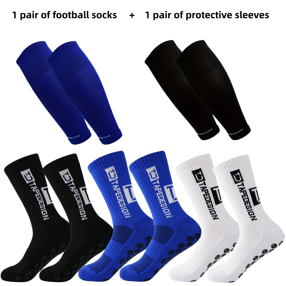 1 pair of football socks+1 pai - Compression Sleeve Calf 评论和价格