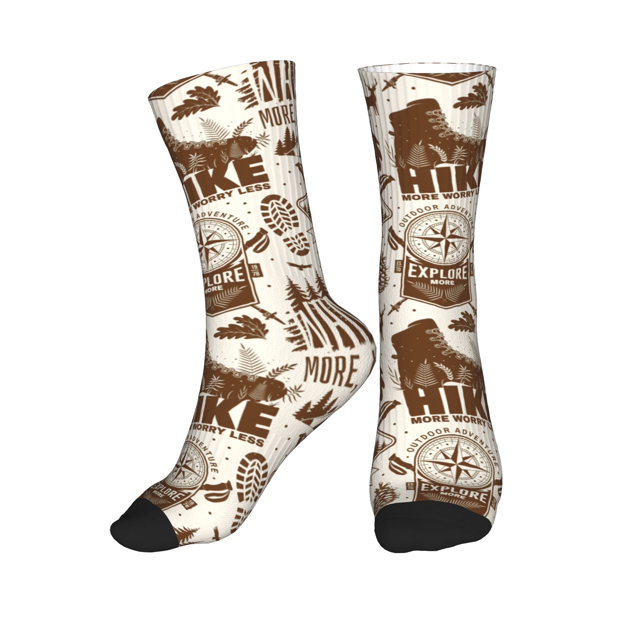 Cool Men's Vintage Brown Hike  - Dress Sock Men 评论和价格