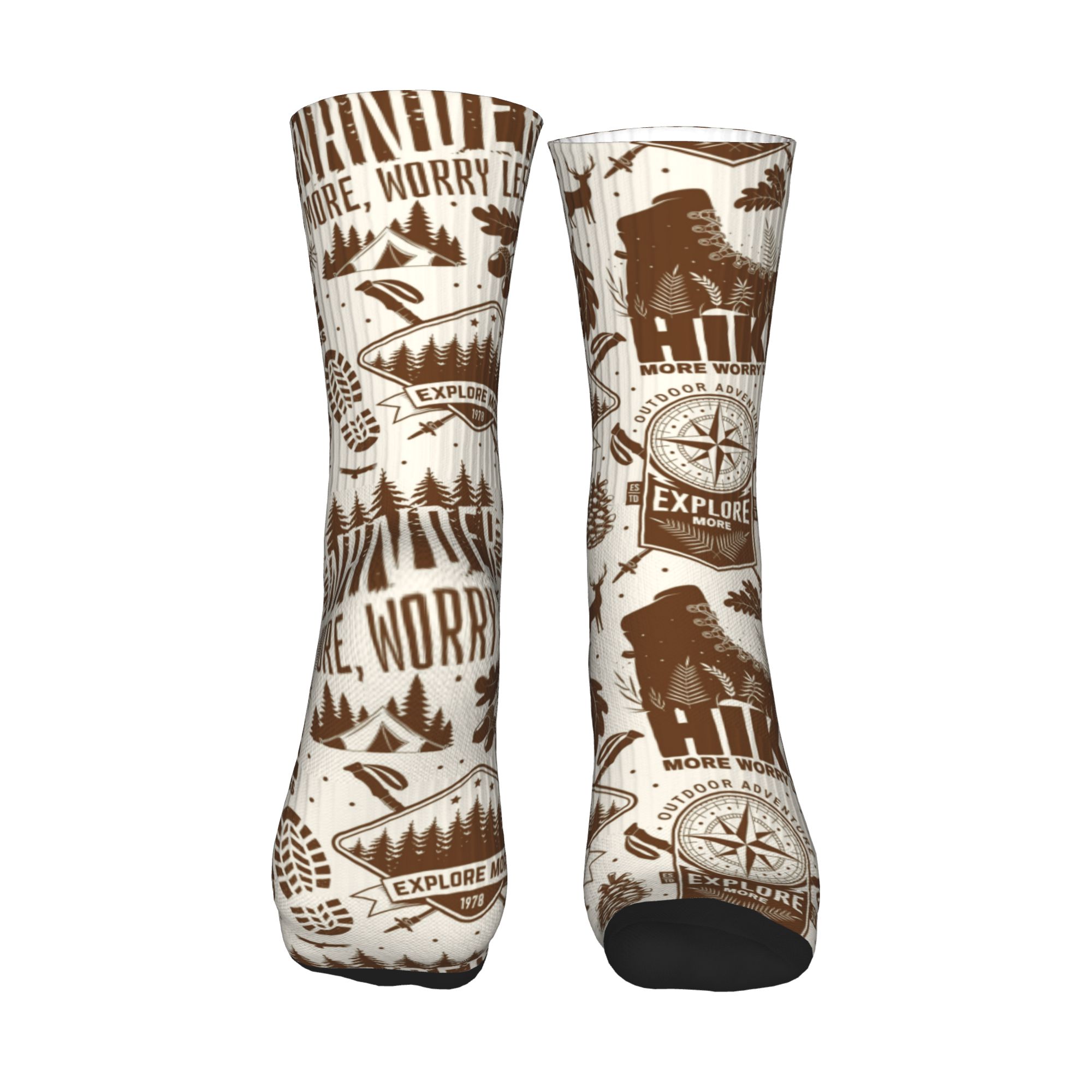 Cool Men's Vintage Brown Hike  - Dress Sock Men 评论和价格