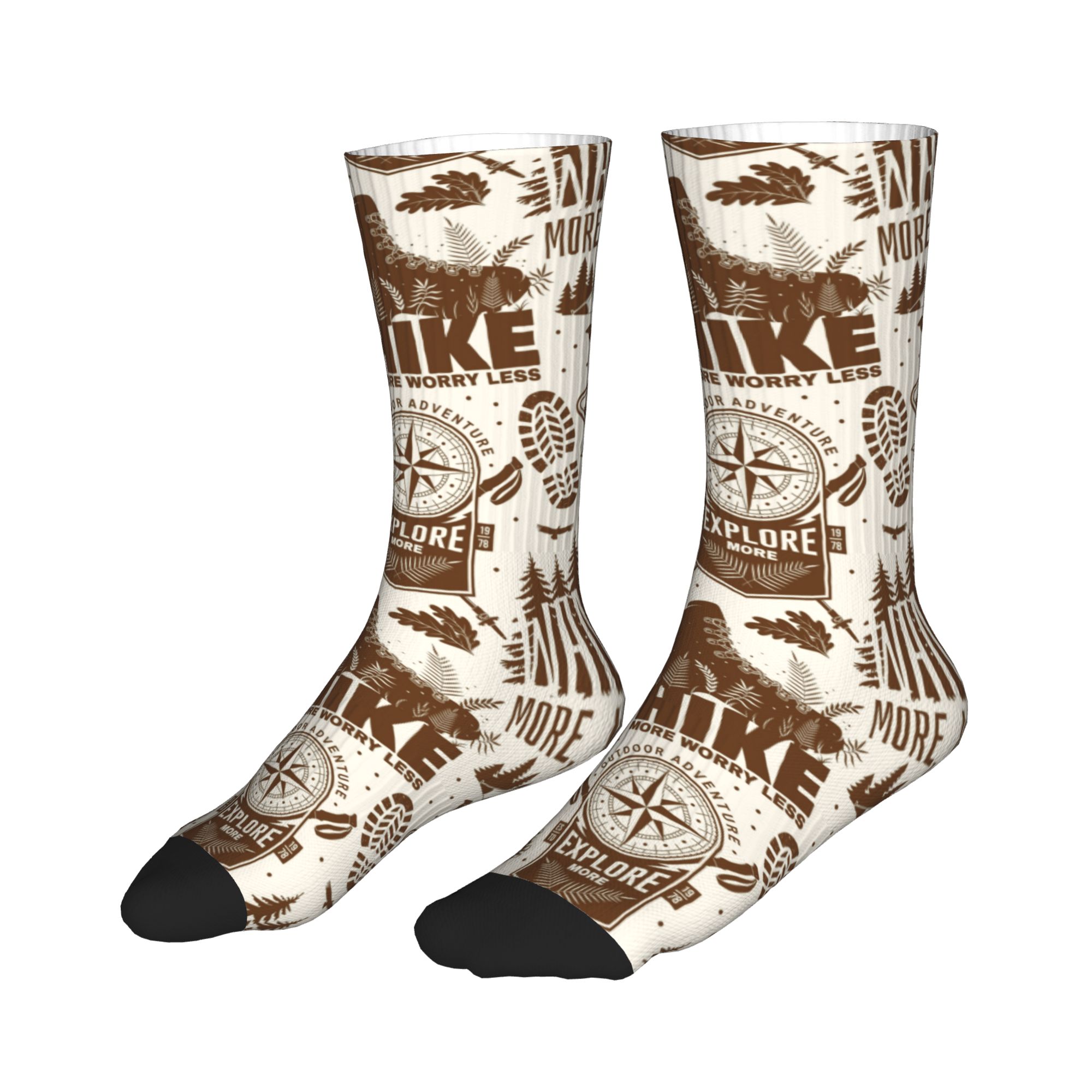 Cool Men's Vintage Brown Hike  - Dress Sock Men 评论和价格