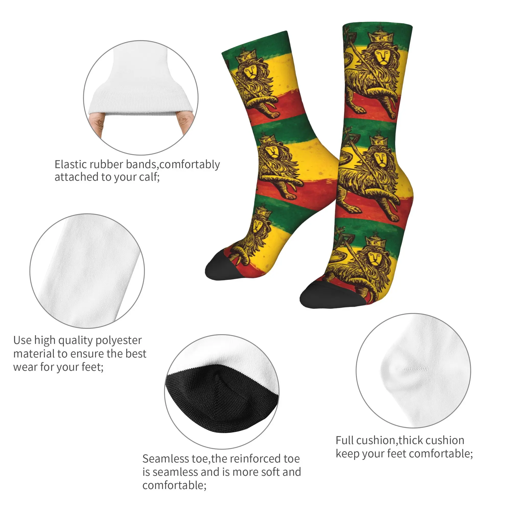 Custom Rasta Flag Lion of juda - Dress Sock Men 评论和价格